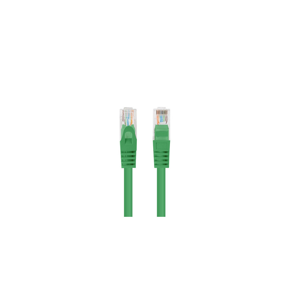 Lanberg Patchcord CAT.6 UTP 0.5M fluke passed 10-pack, Green | PCU6-20CC-0050-G