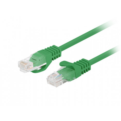 Lanberg Patchcord CAT.6 UTP 1M fluke passed 10-pack, Green | PCU6-20CC-0100-G