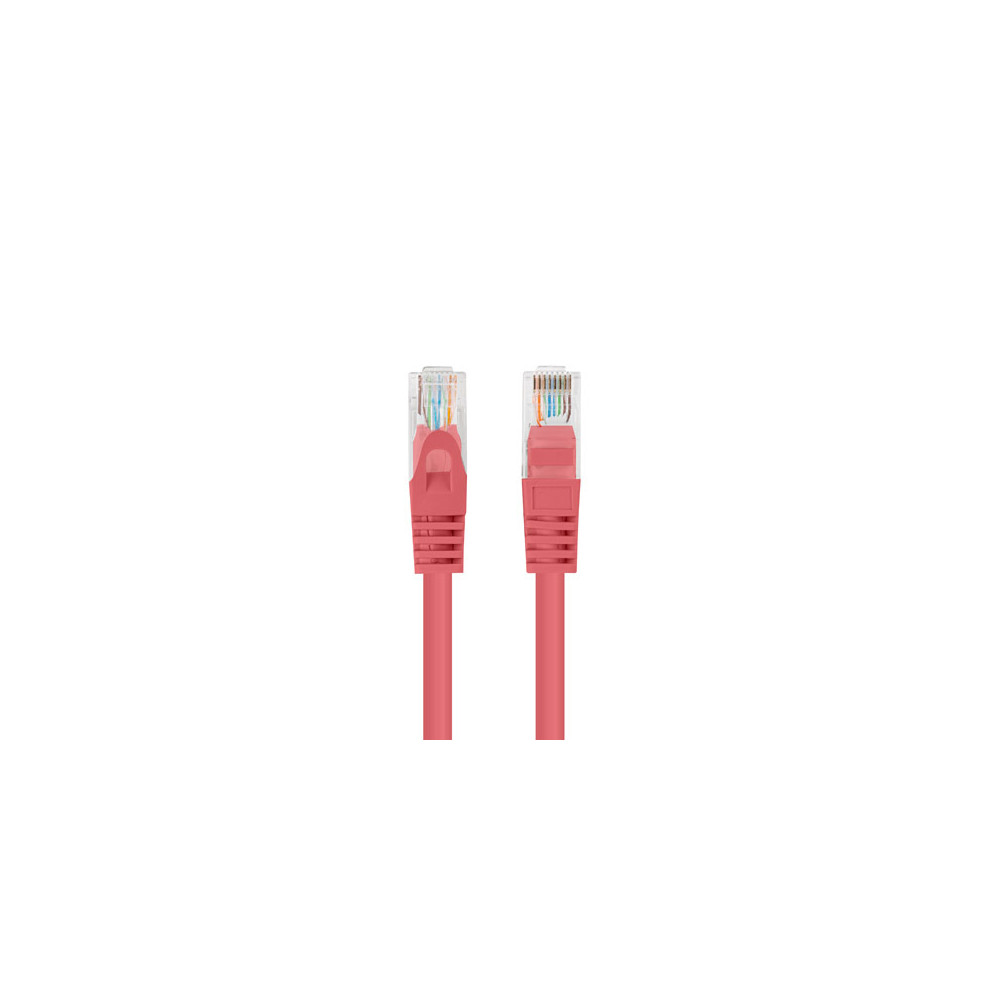 Lanberg Patchcord CAT.6 UTP 0.5M fluke passed 10-pack, Red | PCU6-20CC-0050-R