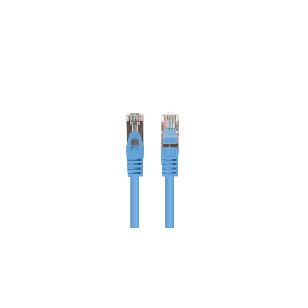 Lanberg Patchcord CAT.6 FTP 0.25M fluke passed 10-pack, Blue | PCF6-20CC-0025-B