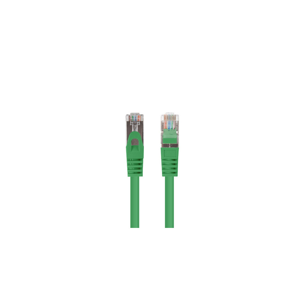 Lanberg Patchcord CAT.6 FTP 0.25M fluke passed 10-pack, Green | PCF6-20CC-0025-G