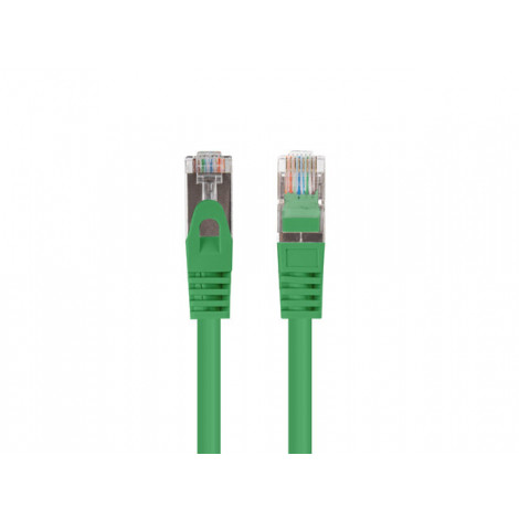 Lanberg Patchcord CAT.6 FTP 0.5M fluke passed 10-pack, Green | PCF6-20CC-0050-G
