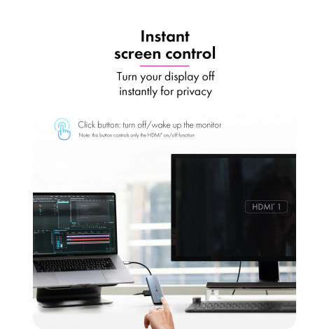 Raidsonic Spade Dock 4081 (Off-Screen Button) | IB-DK4081-SO