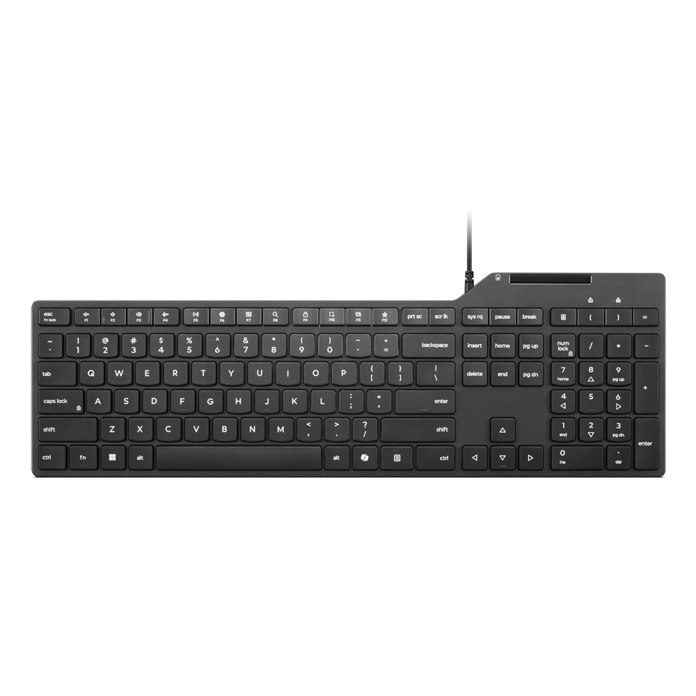 Lenovo USB-A Wired Smartcard Keyboard 5000 | Keyboard | Wired | Estonian | Plunger Type Switch | Black | Brown Box