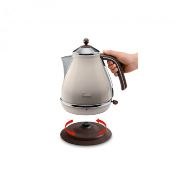 Delonghi | KBOV 2001.BG | Standard kettle | 2000 W | 1.7 L | Stainless steel | 360 rotational base | Beige