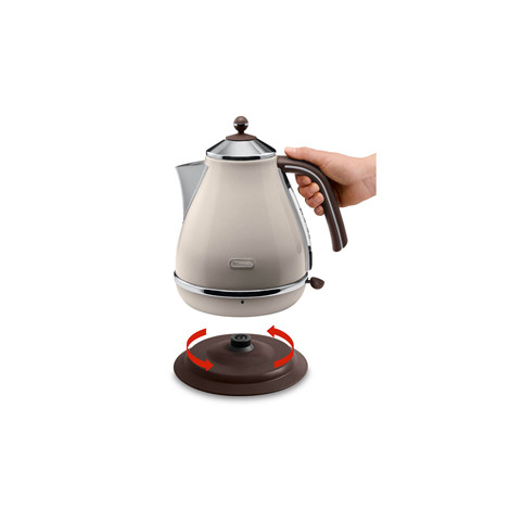 Delonghi | KBOV 2001.BG | Standard kettle | 2000 W | 1.7 L | Stainless steel | 360 rotational base | Beige