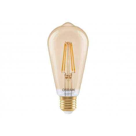 Osram SMART+ MATTER Filament Dimmable Classic Edison 53 824 Gold | E27 | 6 W | Warm White | Wi-Fi