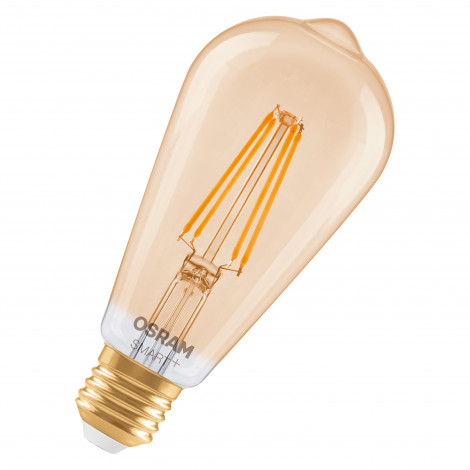Osram SMART+ MATTER Filament Dimmable Classic Edison 53 824 Gold | E27 | 6 W | Warm White | Wi-Fi