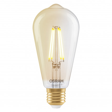 Osram SMART+ MATTER Filament Dimmable Classic Edison 53 824 Gold | E27 | 6 W | Warm White | Wi-Fi