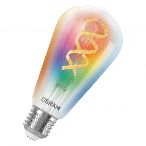 Osram SMART+ MATTER Filament Multicolor Classic Edison 40 | E27 | 4.8 W | RGBW | Wi-Fi