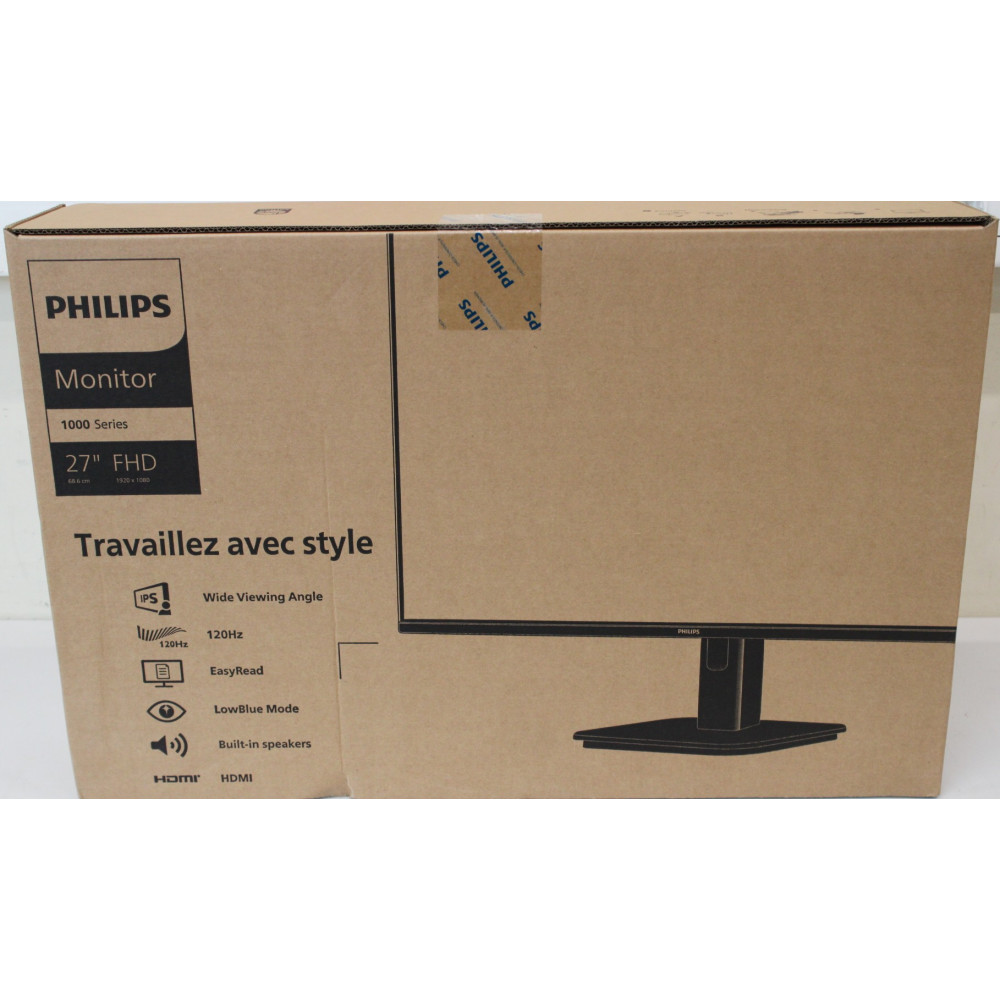 SALE OUT. PHILIPS 27E1N1100A/00 27" 16:9/1920x1080/250cdm2/4ms/VGA HDMI Audio out, DAMAGED PACKAGING | SALE OUT. | Philips | 27E