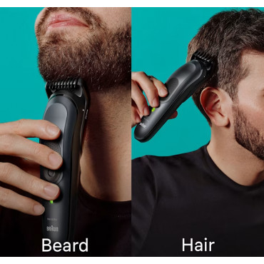 Braun | 17-in-1 Multi-grooming Style Kit | MGK7491 | Cordless | Number of length steps 13 | Grey