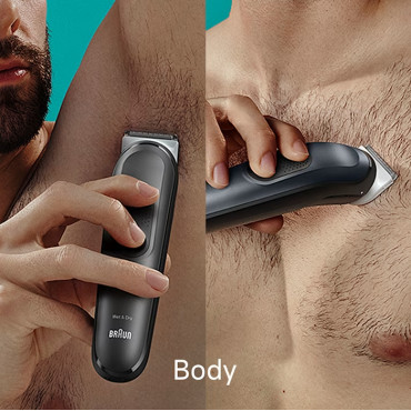 Braun | 17-in-1 Multi-grooming Style Kit | MGK7491 | Cordless | Number of length steps 13 | Grey