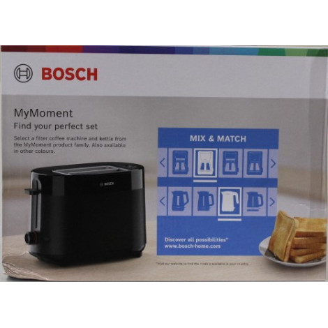 SALE OUT. Bosch Compact Toaster | TAT2M123 MyMoment | Power 950 W | Number of slots 2 | Housing material Plastic | Black | DAMAG