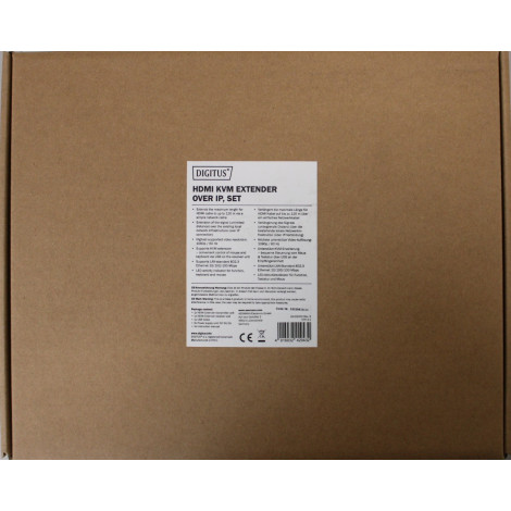 SALE OUT. DIGITUS HDMI KVM Extender over IP, Set, DEMO | SALE OUT. | Digitus | HDMI KVM Extender over IP, Set | DS-55202 | DEMO