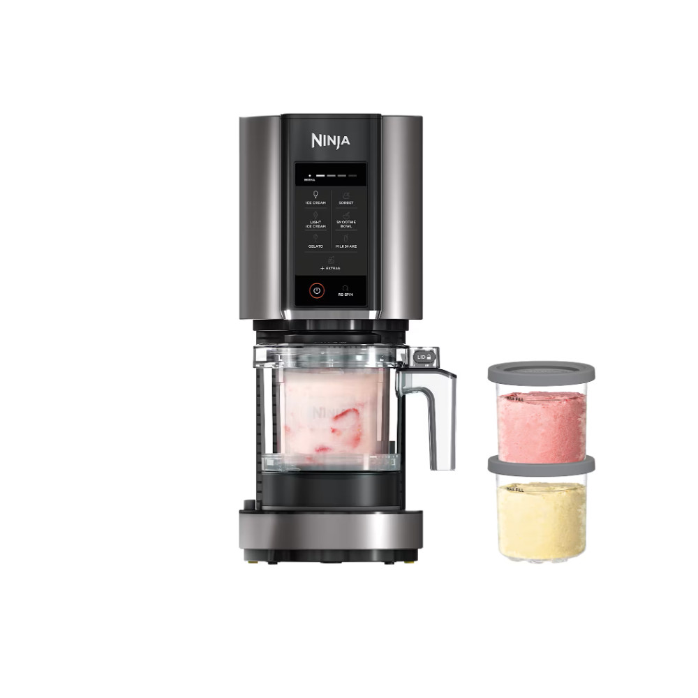 NINJA Ice Cream Maker | NC302EU CREAMi 7-in-1 | Power 800 W | Capacity 0.493 L | Black/Silver