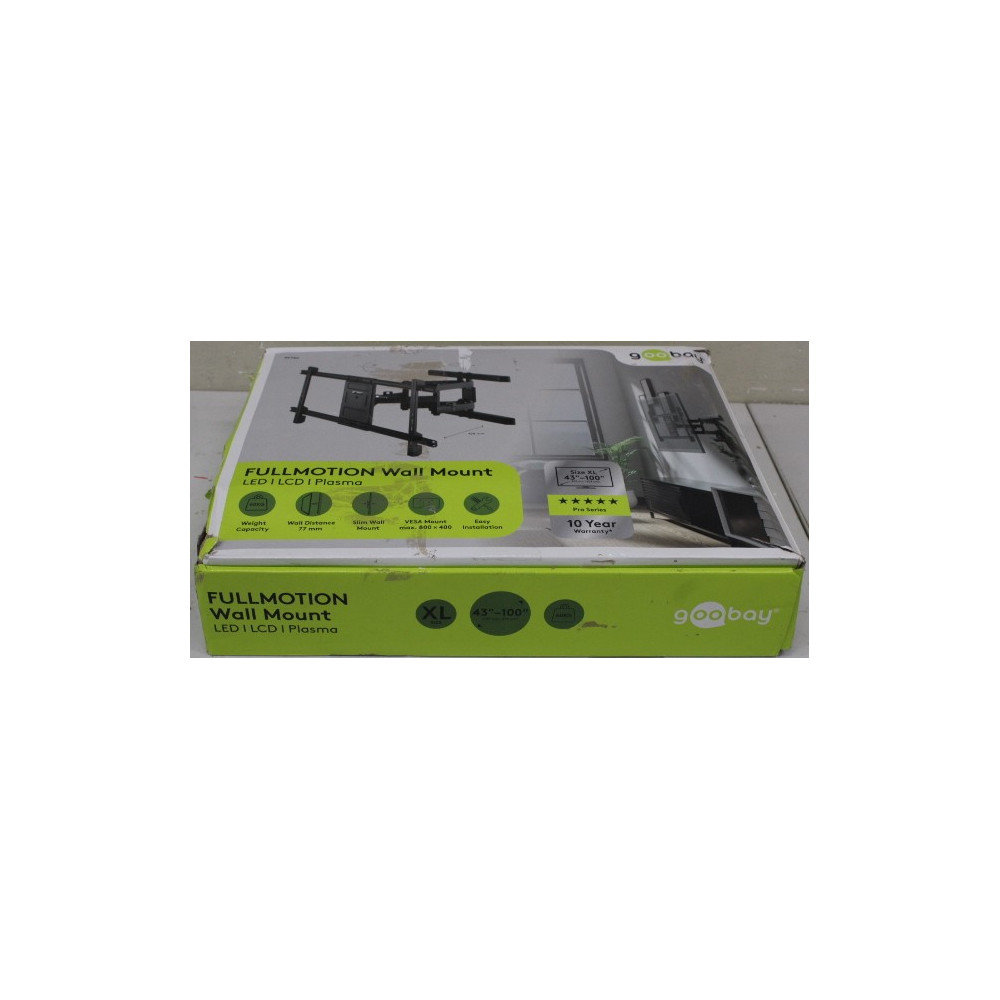 SALE OUT. Goobay TV wall mount Pro FULLMOTION (XL), Black | Goobay Wall mount | TV wall mount Pro FULLMOTION, XL | 43-100 " | Ma