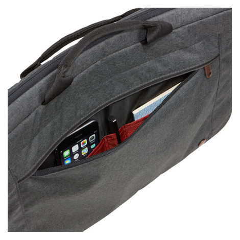 Case Logic | Era Attaché | Fits up to size 15.6 " | Messenger - Briefcase | Shoulder strap | Obsidian