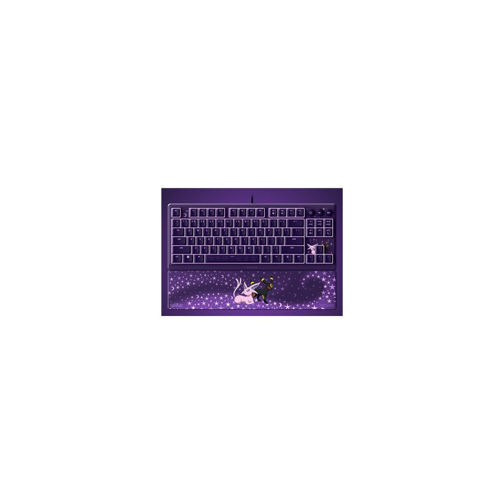 Razer Ornata V3 Tenkeyless | Gaming keyboard | Wired | US | Razer Mecha-Membrane Switches | Wrist Rest | Pokémon Espeon/Umbreon 
