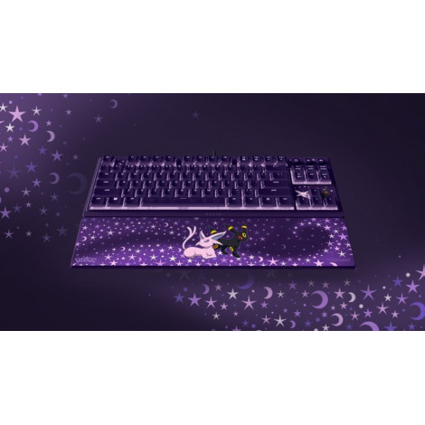 Razer Ornata V3 Tenkeyless | Gaming keyboard | Wired | US | Razer Mecha-Membrane Switches | Wrist Rest | Pokémon Espeon/Umbreon 