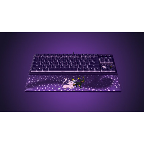 Razer Ornata V3 Tenkeyless | Gaming keyboard | Wired | US | Razer Mecha-Membrane Switches | Wrist Rest | Pokémon Espeon/Umbreon 