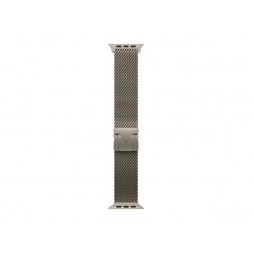 APPLE 49mm Natural Titanium Milanese Loop - Large | Apple