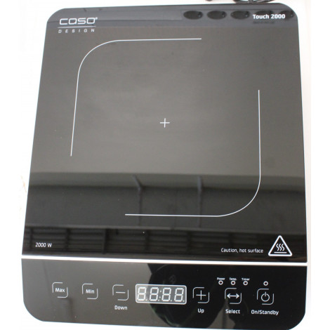 SALE OUT. Caso Touch 2000 Hob, Induction, Width 29 cm, 1 cooking zone, Touch control, Black | Caso | Hob | Touch 2000 | Inductio