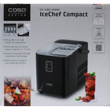 SALE OUT. | Caso | Ice Cube Machine | IceChef Compact | Power 120 W | Black | DAMAGED PACKAGING
