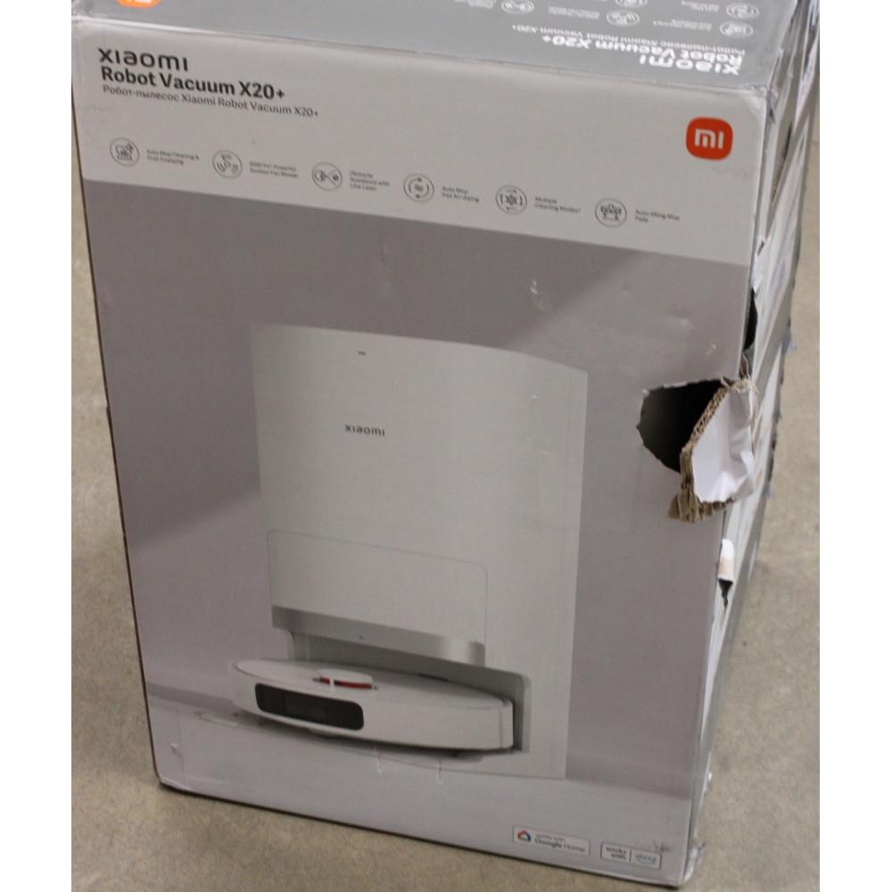SALE OUT. | Xiaomi Robot Vacuum (EU) | X20+ | Wet&Dry | 5200 mAh | Dust capacity 4 L | 6000 Pa | White | DAMAGED PACKAGING | 22 