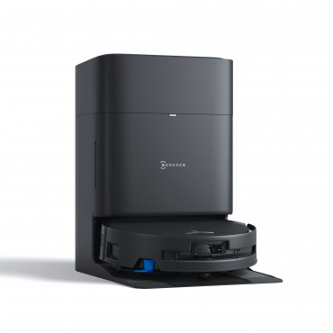 Ecovacs Robotic Vacuum Cleaner | DEEBOT T80S OMNI BLACK | Wet&Dry | 6400 mAh | 24800 Pa | Black