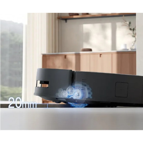 Ecovacs Robotic Vacuum Cleaner | DEEBOT T80S OMNI BLACK | Wet&Dry | 6400 mAh | 24800 Pa | Black