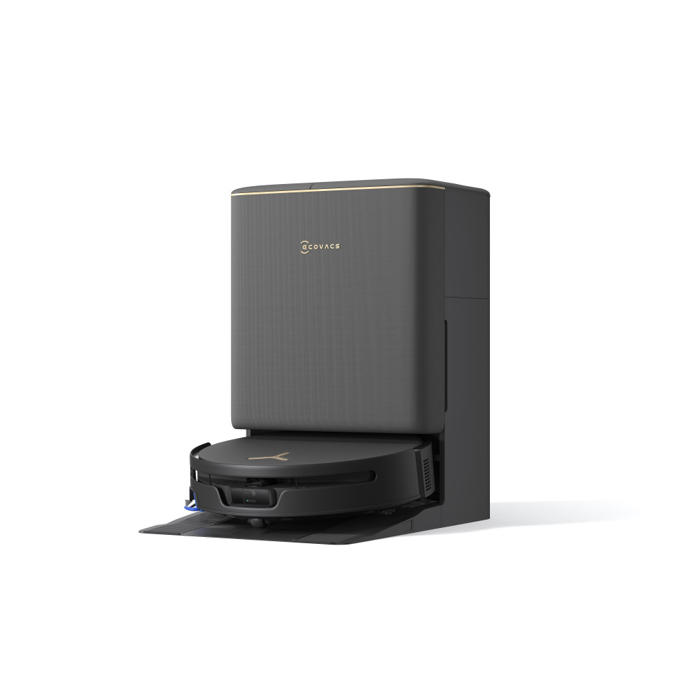 Ecovacs DEEBOT T90S PRO OMNI Vacuum Cleaner,Robot,Wet&Dry,40000Pa,TruEdge 3.0,ZeroTangle 4.0,OZMO Roller 3.0,Black+OMNI Auto-Emp