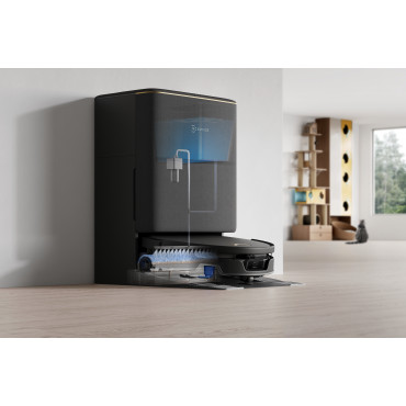 Ecovacs DEEBOT T90S PRO OMNI Vacuum Cleaner,Robot,Wet&Dry,40000Pa,TruEdge 3.0,ZeroTangle 4.0,OZMO Roller 3.0,Black+OMNI Auto-Emp
