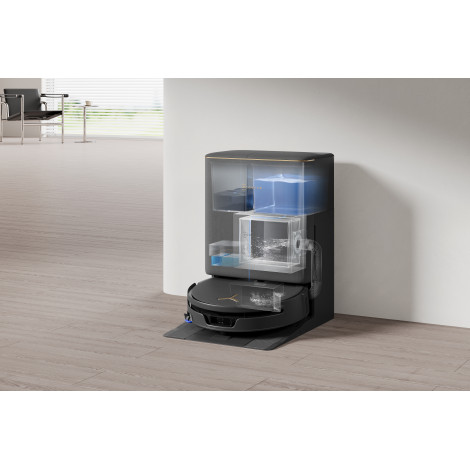 Ecovacs DEEBOT T90S PRO OMNI Vacuum Cleaner,Robot,Wet&Dry,40000Pa,TruEdge 3.0,ZeroTangle 4.0,OZMO Roller 3.0,Black+OMNI Auto-Emp