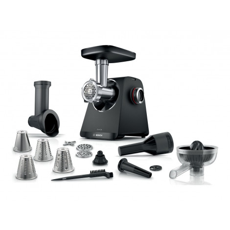 Bosch MFWS450B MultiPower Meat mincer, 1900 W, Black/Stainless Steel