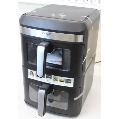 SALE OUT. Caso 03189 DuoTower Double Air Fryer, Total capacity 12.4 L, Black | Caso Double Air Fryer | AirFry DuoTower | Capacit