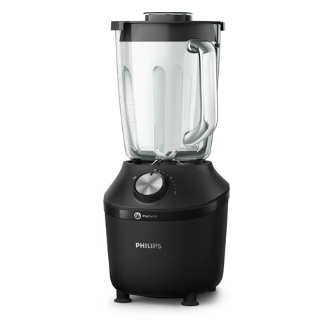 Philips Blender | HR2291/01 3000 Series | Tabletop | 600 W | Jar material Glass | Jar capacity 2 L | Ice crushing | Black