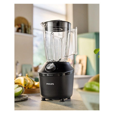 Philips Blender | HR2291/01 3000 Series | Tabletop | 600 W | Jar material Glass | Jar capacity 2 L | Ice crushing | Black