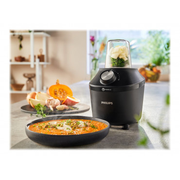 Philips Blender | HR2291/01 3000 Series | Tabletop | 600 W | Jar material Glass | Jar capacity 2 L | Ice crushing | Black