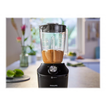 Philips Blender | HR2291/01 3000 Series | Tabletop | 600 W | Jar material Glass | Jar capacity 2 L | Ice crushing | Black
