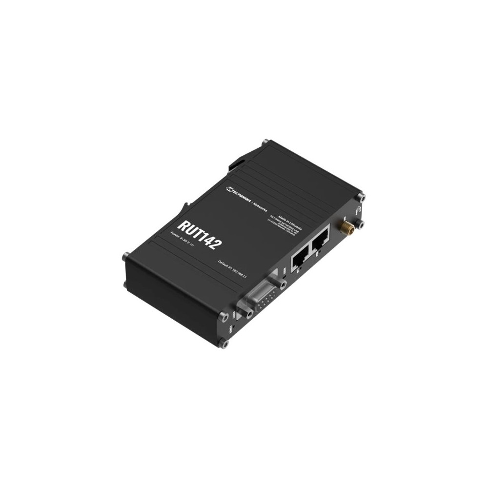 Teltonika | Ethernet Router with RS232 (RUT142000000) | RUT142 | 802.11n | 10/100 Mbit/s | Mesh Support No | MU-MiMO No | No mob