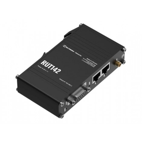 Teltonika | Ethernet Router with RS232 (RUT142000000) | RUT142 | 802.11n | 10/100 Mbit/s | Mesh Support No | MU-MiMO No | No mob