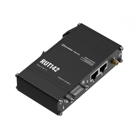 Teltonika | Ethernet Router with RS232 (RUT142000000) | RUT142 | 802.11n | 10/100 Mbit/s | Mesh Support No | MU-MiMO No | No mob
