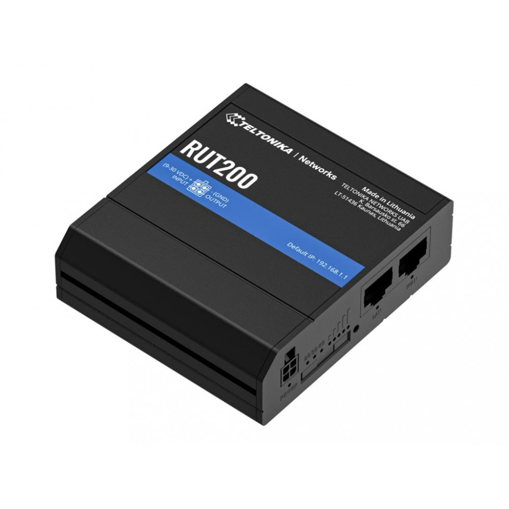 Teltonika | LTE Cat 4 Router | RUT200 | 802.11n | 10/100 Mbit/s | Mesh Support No | MU-MiMO No | No mobile broadband