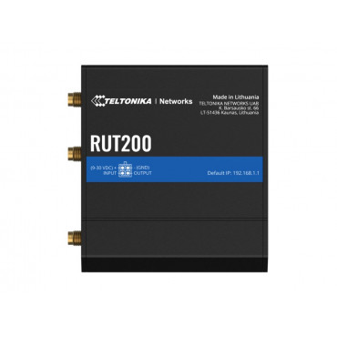 Teltonika | LTE Cat 4 Router | RUT200 | 802.11n | 10/100 Mbit/s | Mesh Support No | MU-MiMO No | No mobile broadband