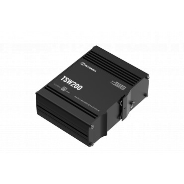 Teltonika | TSW200 | Industrial POE+ Ethernet Switch | DIN rail mountable | SFP ports quantity 2 | PoE+ ports quantity 8