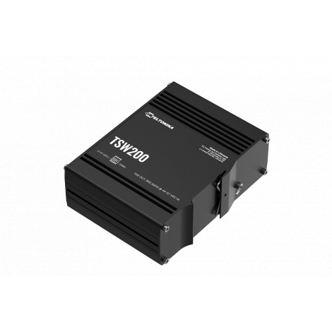 Teltonika | TSW200 | Industrial POE+ Ethernet Switch | DIN rail mountable | SFP ports quantity 2 | PoE+ ports quantity 8