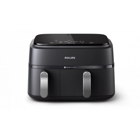 Philips Dual Basket Airfryer | NA351/00 3000 Series | Power 2750 W | Capacity 9 L | Rapid Air technology | Black