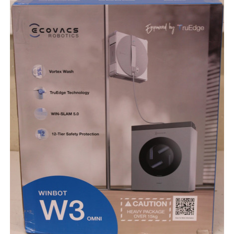 SALE OUT. Ecovacs Window Cleaning Robot | WINBOT W3 OMNI | Corded/Cordless | 8000 Pa | White/Silver | DAMAGED PACKAGING
