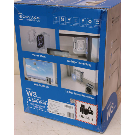 SALE OUT. Ecovacs Window Cleaning Robot | WINBOT W3 OMNI | Corded/Cordless | 8000 Pa | White/Silver | DAMAGED PACKAGING